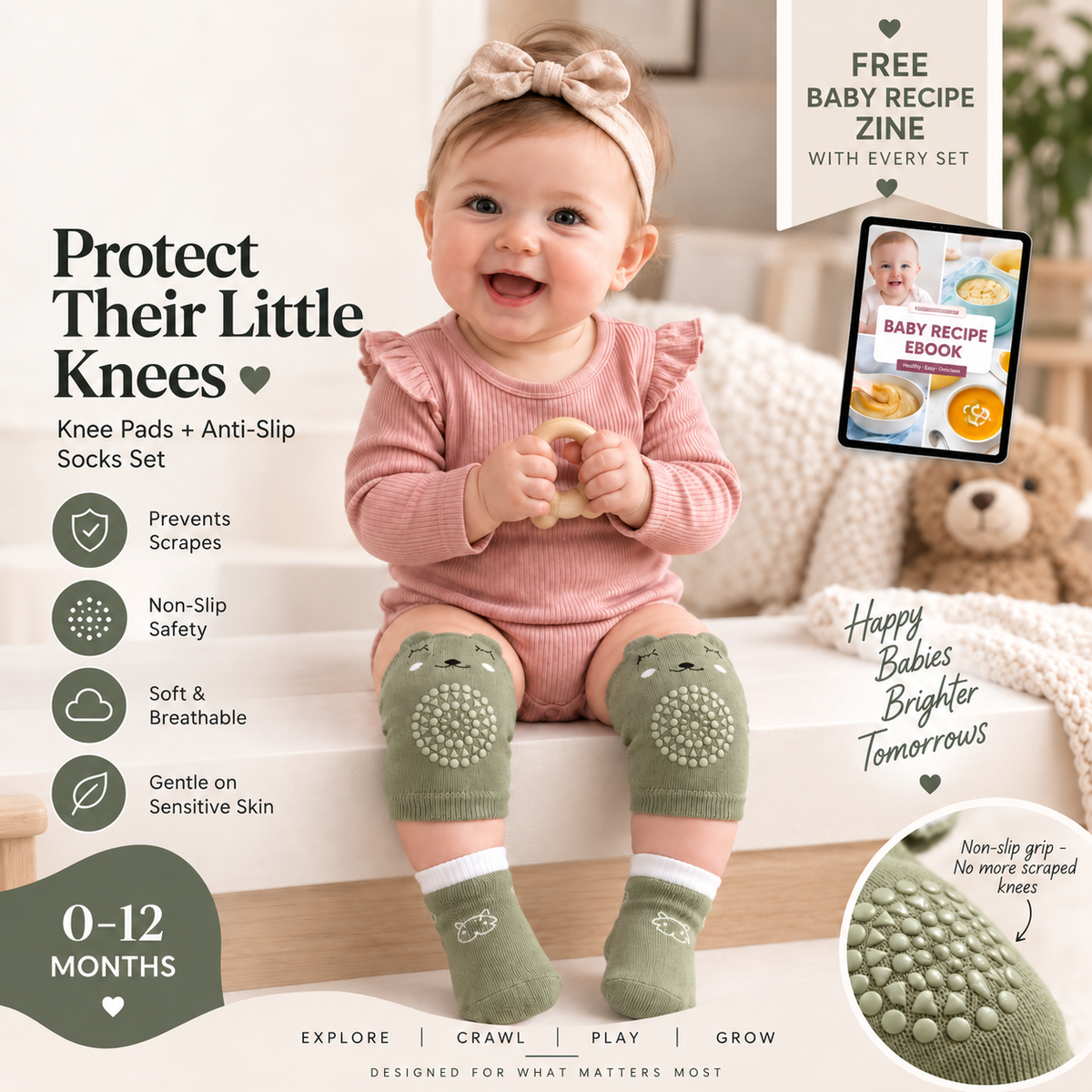 Non-Slip Crawling Set